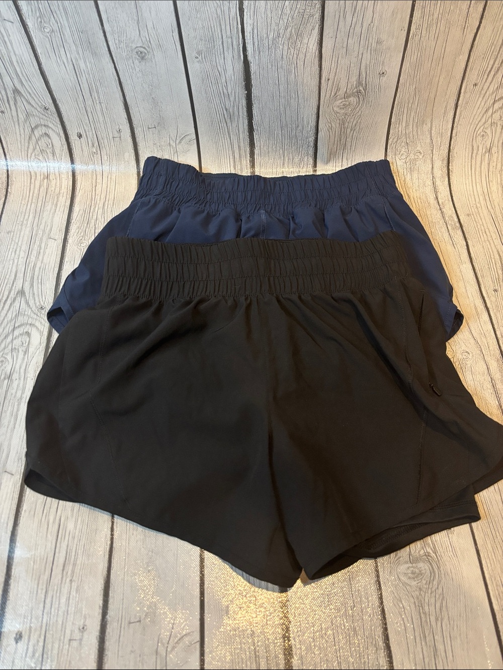 Avis and member’s mark Women Athletic Shorts Duo - Black & Navy fitness shorts